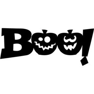استیکر چوبی هالووین Boo