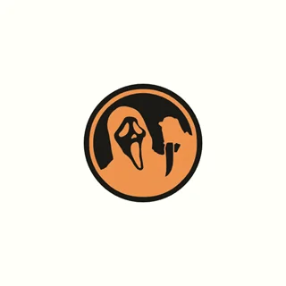 استیکر رنگی طرح هالووین مدل جیغ