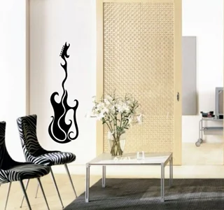 استیکر چوبی گیتار برقی