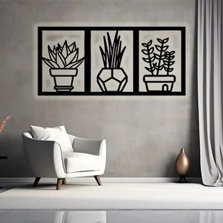 استیکر چراغدار گلدان ها