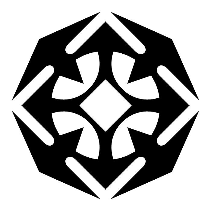 استیکر چوبی دیواری اشکال هندسی