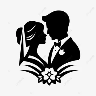 استیکر چوبی عشق مرد و زن