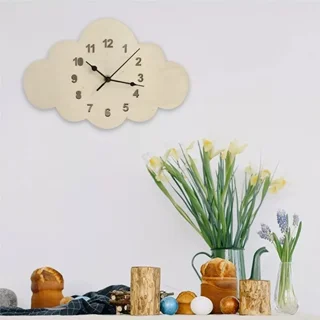 ساعت دیواری مینیمال طرح ابر