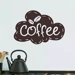 استیکر چوبی طرح COFFEE