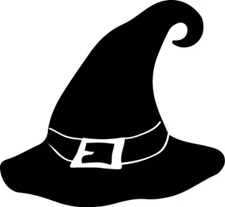 استیکر چوبی هالووین کلاه