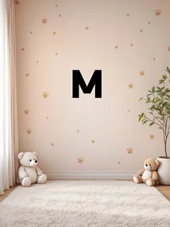 استیکر چوبی حروف الفبا انگلیسی حرف M