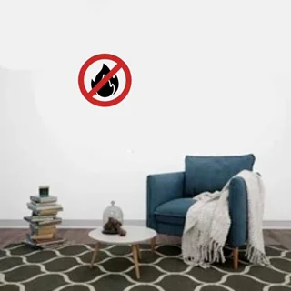 استیکر چوبی علائم ممنوعه آتیش نزن
