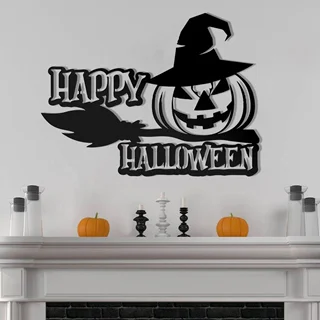 استیکر چوبی هالووین Happy Halloween