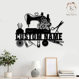 استیکر چوبی چرخ خیاطی پیشرفته
