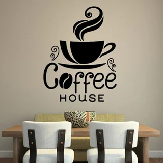 استیکر چوبی طرح COFFEE