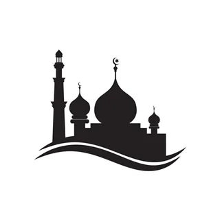 استیکر چوبی دیواری اسلامی مسجد ES2056