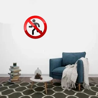 استیکر چوبی علائم ممنوعه ندو آقا