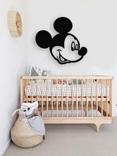 استیکر چوبی اتاق کودک طرح میکی مونز