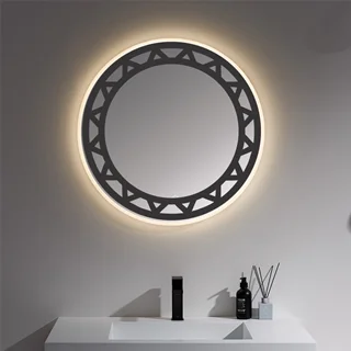 آیینه دیواری چراغدار کلاسیک