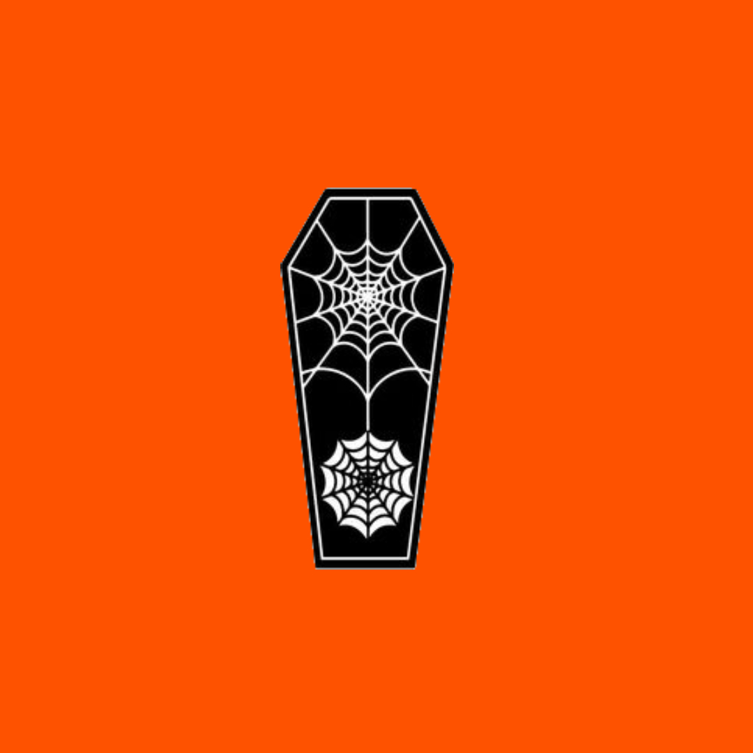 استیکر چوبی طرح هالووین تابوت مرده