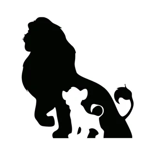 استیکر چوبی دیواری عاشقانه طرح پدر و پسر LO1010201
