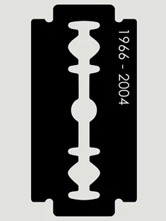 استیکر چوبی دیواری آرایشگاه طرح تیغ آرایشگری AR5505