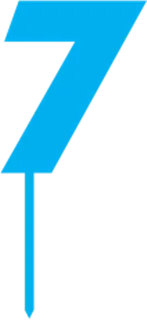 تاپر کیک عدد هفت