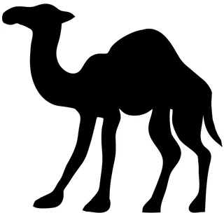استیکر چوبی دیواری حیوانها طرح شتر  AN669910