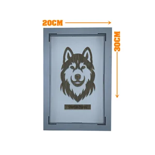 قاب کلاسیک طر سگ هاسکی Siberian husky