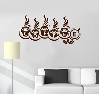 استیکر چوبی طرح COFFEE