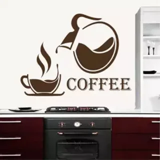 استیکر چوبی طرح COFFEE