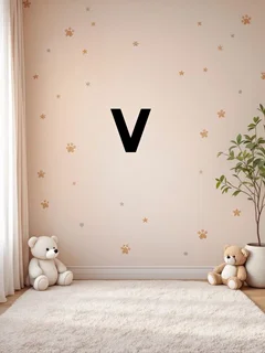 استیکر چوبی حروف الفبا انگلیسی حرف V
