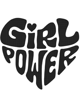 استیکر متن نوشته طرح GIRL POWER
