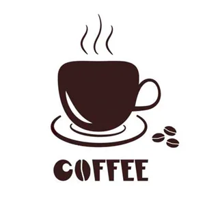 استیکر چوبی طرح COFFEE